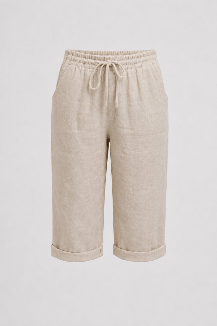 Mia | Linen Capri Trousers