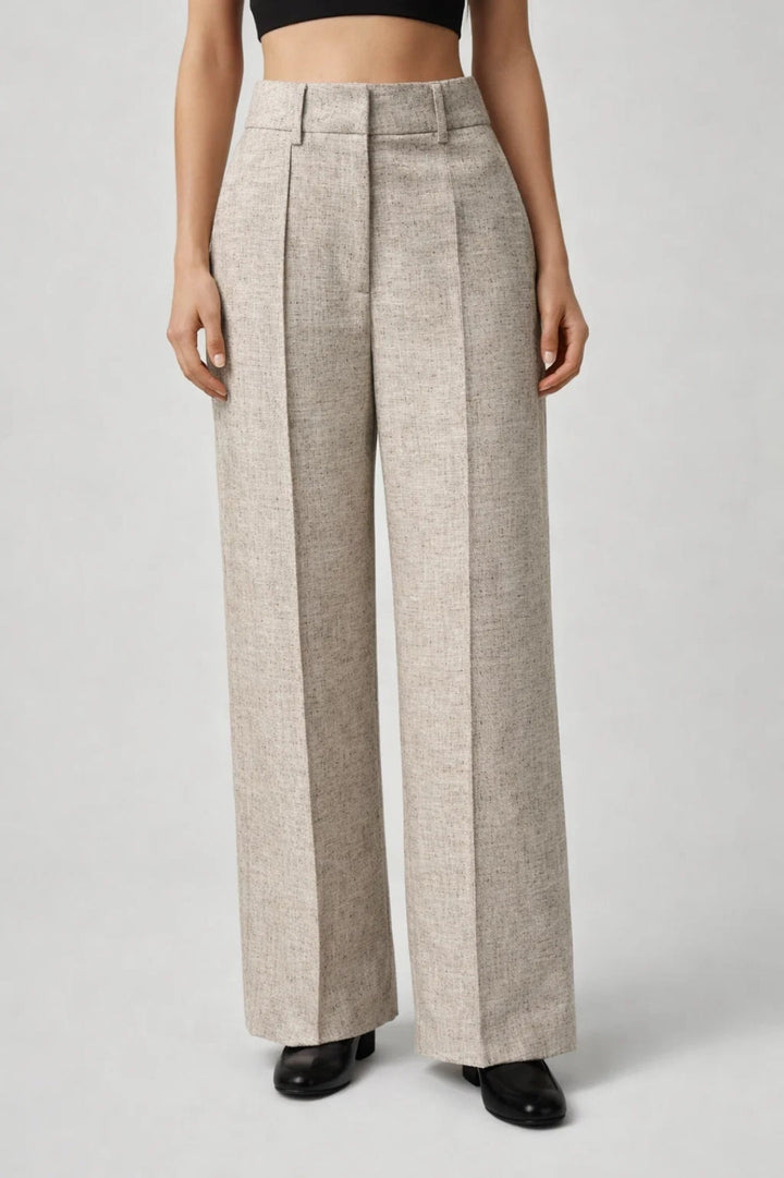 Rosie | Pleated Wide Leg Trousers