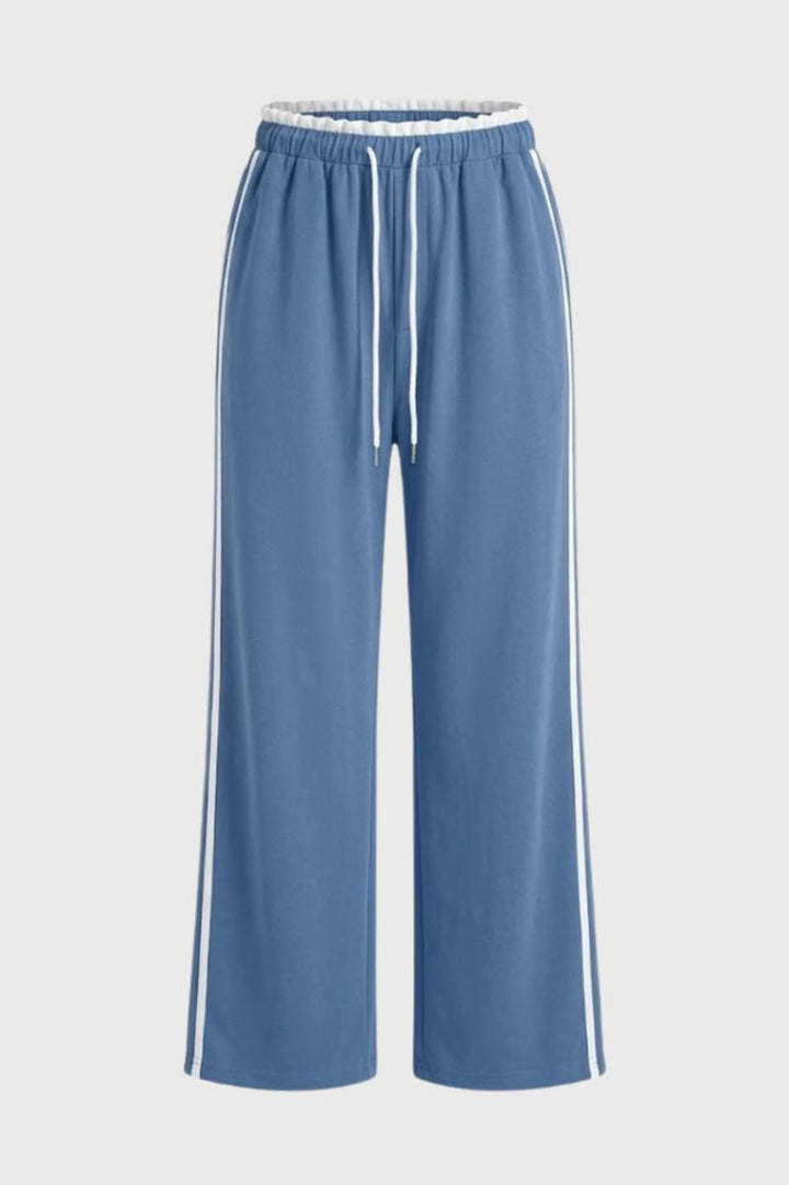 Sienna | Side Stripe Wide Leg Joggers