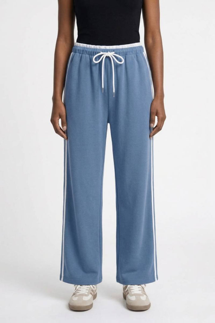 Sienna | Side Stripe Wide Leg Joggers