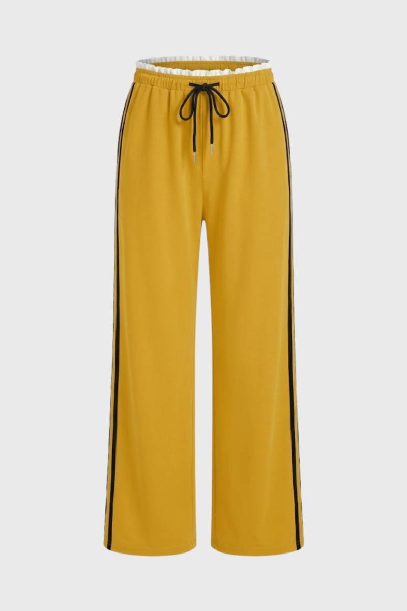 Sienna | Side Stripe Wide Leg Joggers