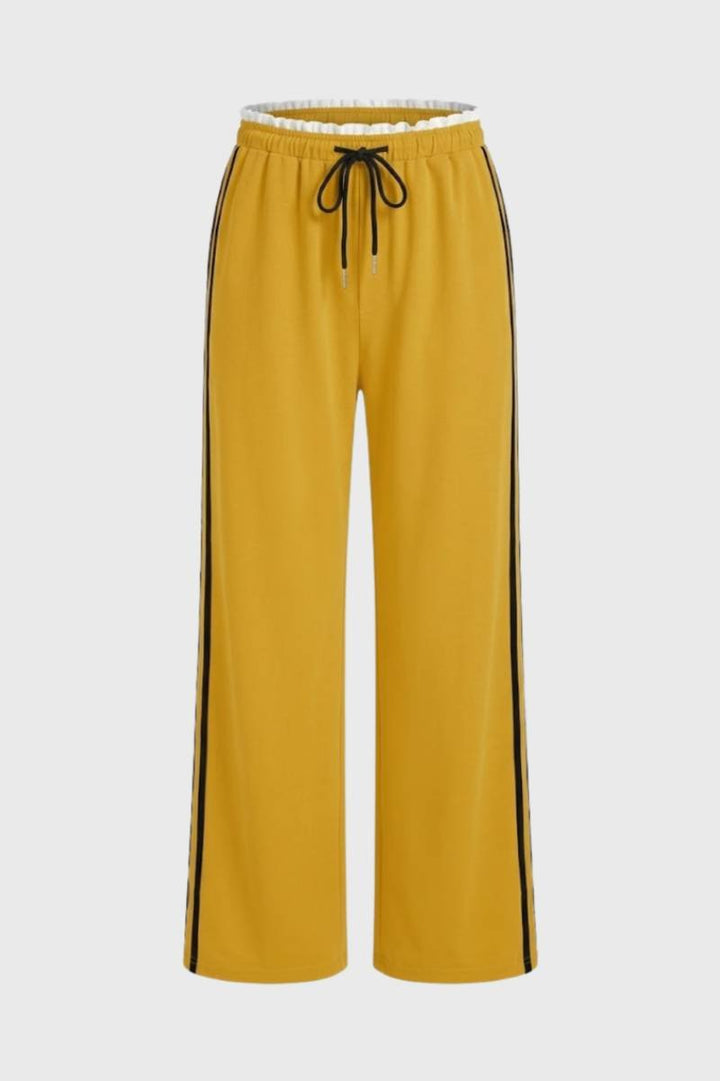 Sienna | Side Stripe Wide Leg Joggers